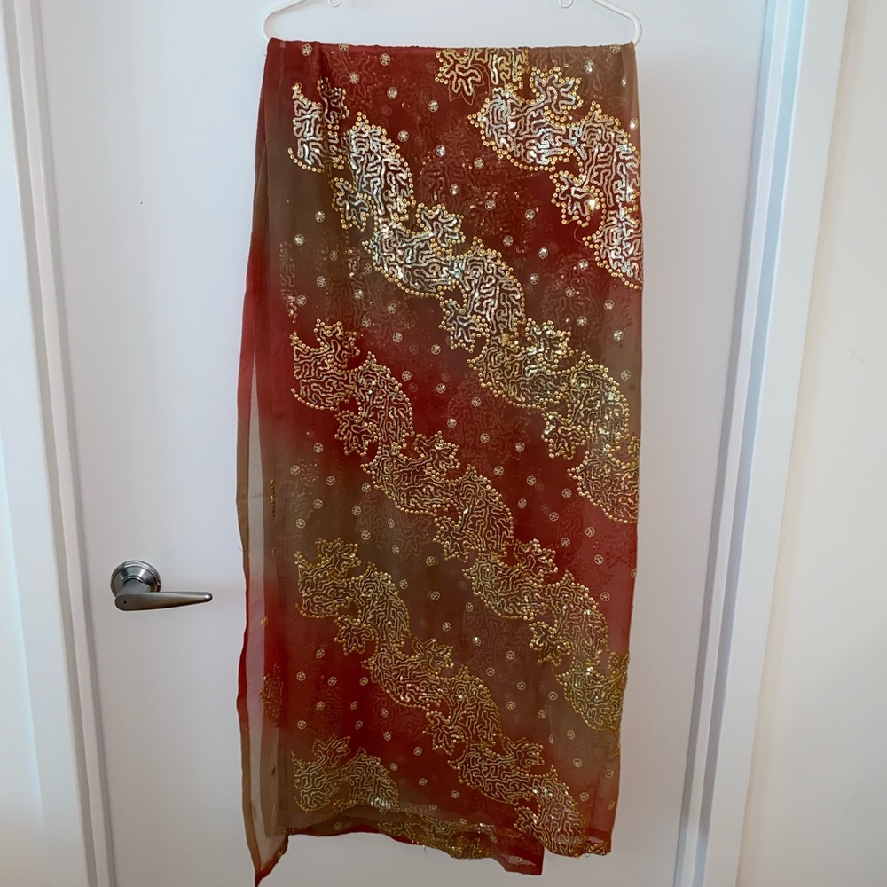 Red and Gold Scarf